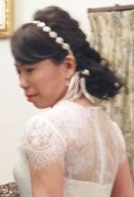 無造作編み込みリボンカチューシャ
