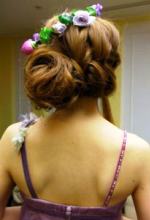 無造作編み込みサイドまとめヘアースタイル