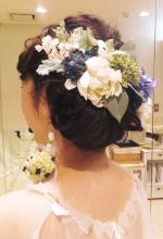 ブライダルヘア花飾り