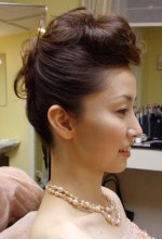 前髪リーゼント風花嫁ヘアー