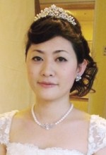 花嫁ティアラヘアー前髪カール