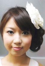サイド編み込みまとめ