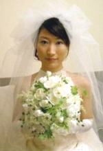花嫁ブーケとベール写真