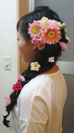 ヘアメイクリハーサルロング編込み