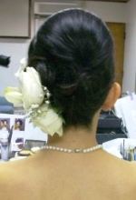 シニヨンヘアバック