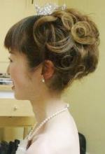 花嫁ヘアーふんわりアップ