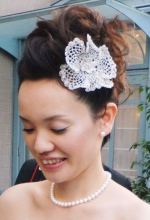 花嫁ソフトモヒカン風ヘアー