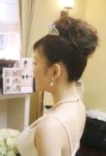 結婚式ヘアー位置高め