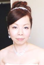 結婚式髪型高さあるヘアー