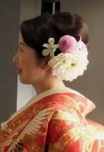 色打ち掛けヘアスタイル
