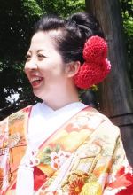 色打ち掛けヘアスタイル