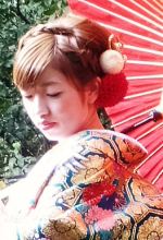 着物姿のヘアースタイル