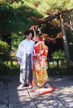 和装新郎新婦お写真