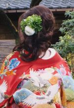 着物姿サイドダウンスタイル