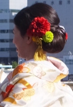 和装シニヨンヘア