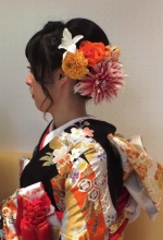 引き振袖ヘアアレンジ