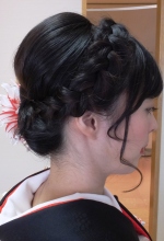 編み込み和髪