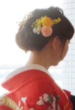 和装前撮り可愛いヘア