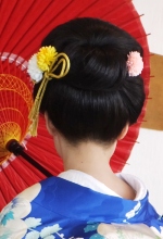 着物姿のヘア