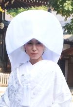 白無垢綿帽子写真