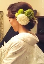 白無垢披露宴ヘアー