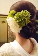 和の花嫁あじさい髪飾り