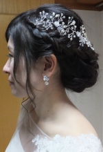 下まとめヘア花嫁