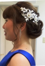 カラードレスヘアアレンジ