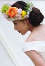 ゆるいボブ花冠ヘアー