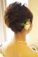 ショートヘアーでカールアップ