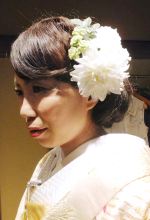 着物の髪型ボブ風
